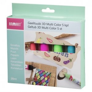 Armart Geelituubi 3d Multi Color 5 Kpl