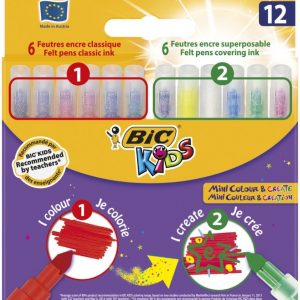 Bic Kids Huopakynät + Taikatussit Mini Col&Create