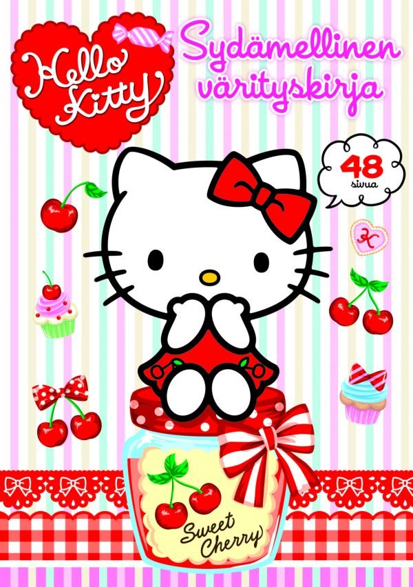 Hello Kitty Sydämellinen Värityskirja