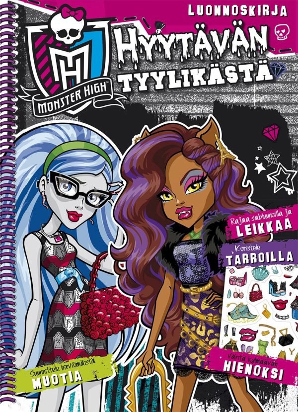 Monster High Hyytävän Tyylikästä Puuhakirja