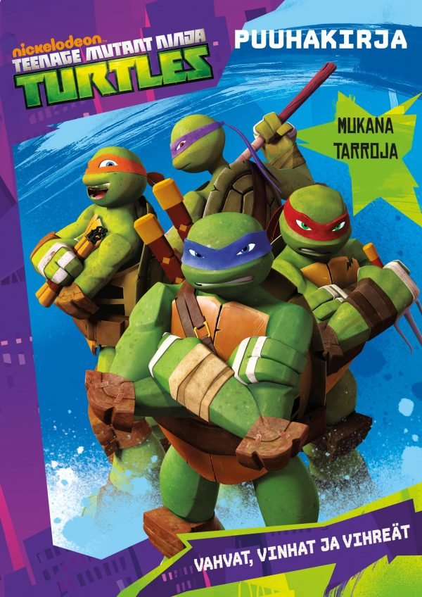 Turtles Vahvat Vinhat Ja Vihreät Puuhakirja